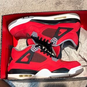 Jordan Red and Black Sneakers